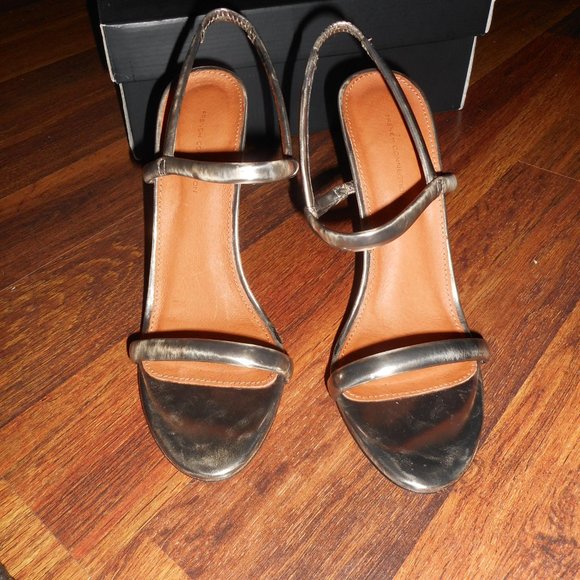 Leather French Connection strappy sandals, 39 EU or 8 US - Picture 2 of 6